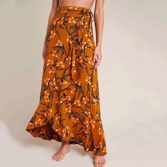 Anthropologie L Space Desiree Wrap Maxi Skirt - Picture 3 of 10